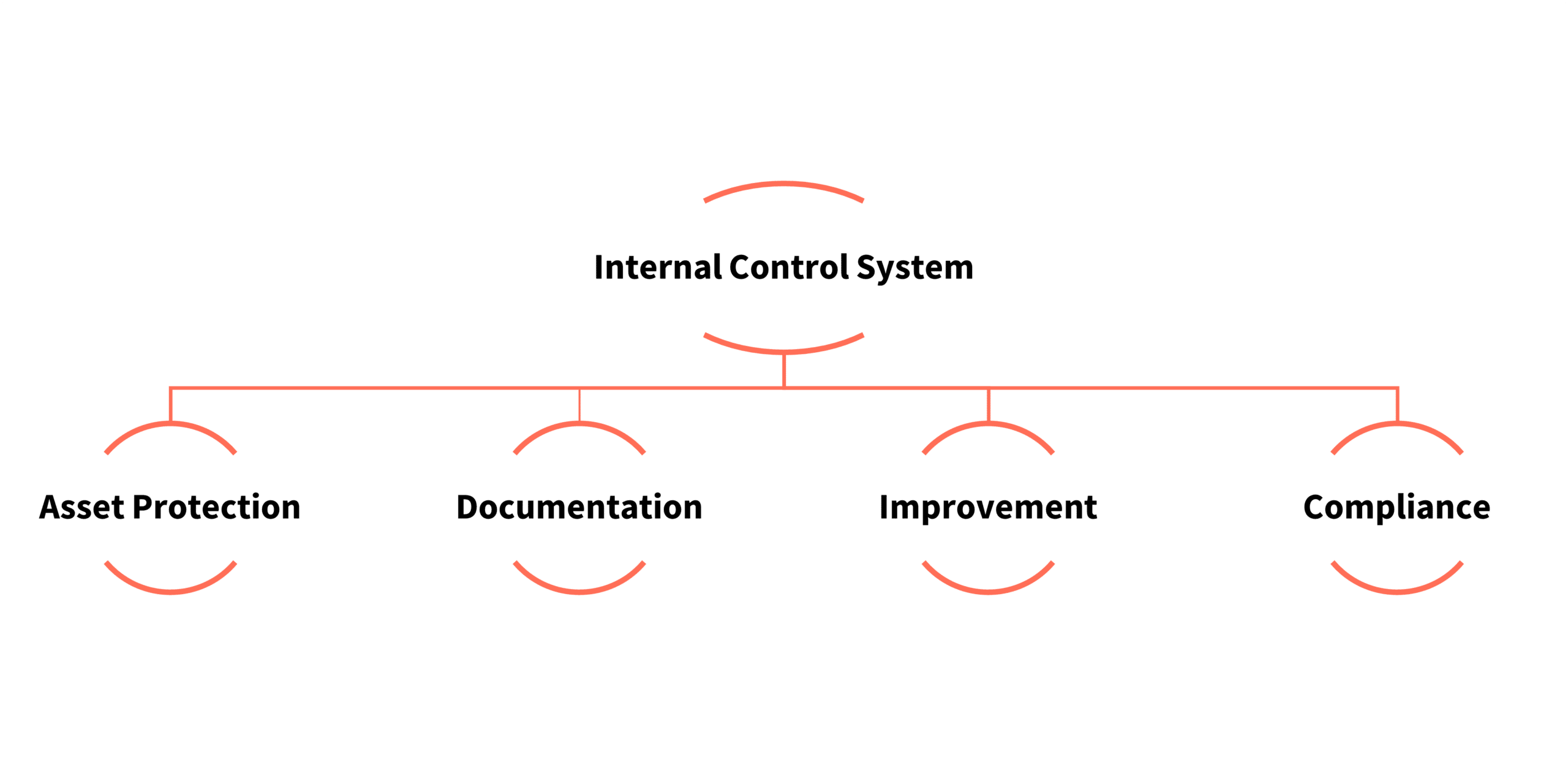 a Chart with the main tasks of an internal control system