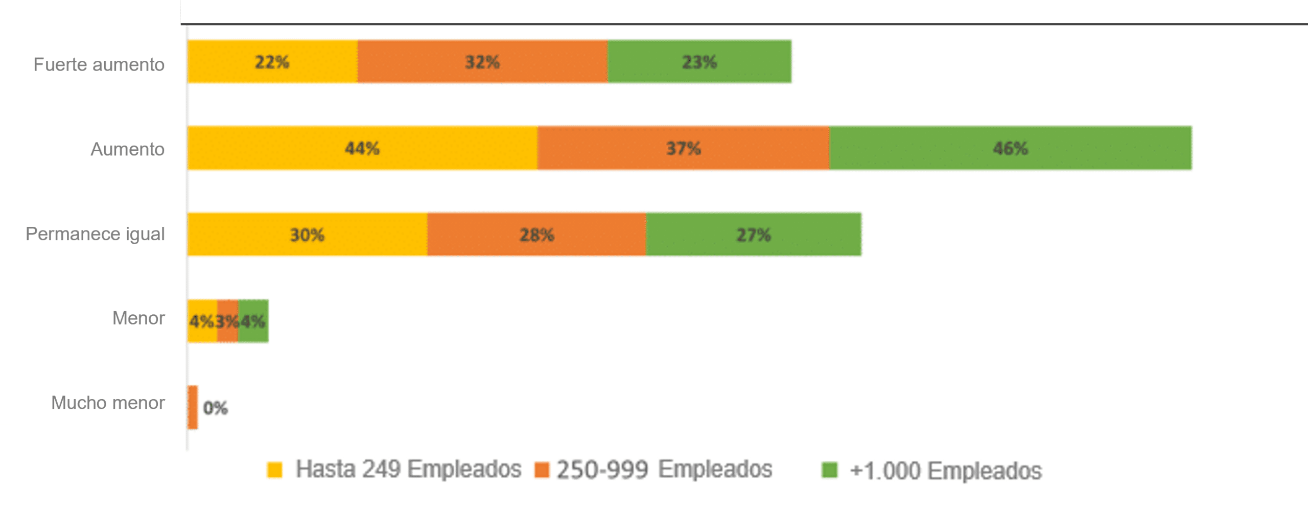 Futuro de la gestión de procesos por tamaño de empresa