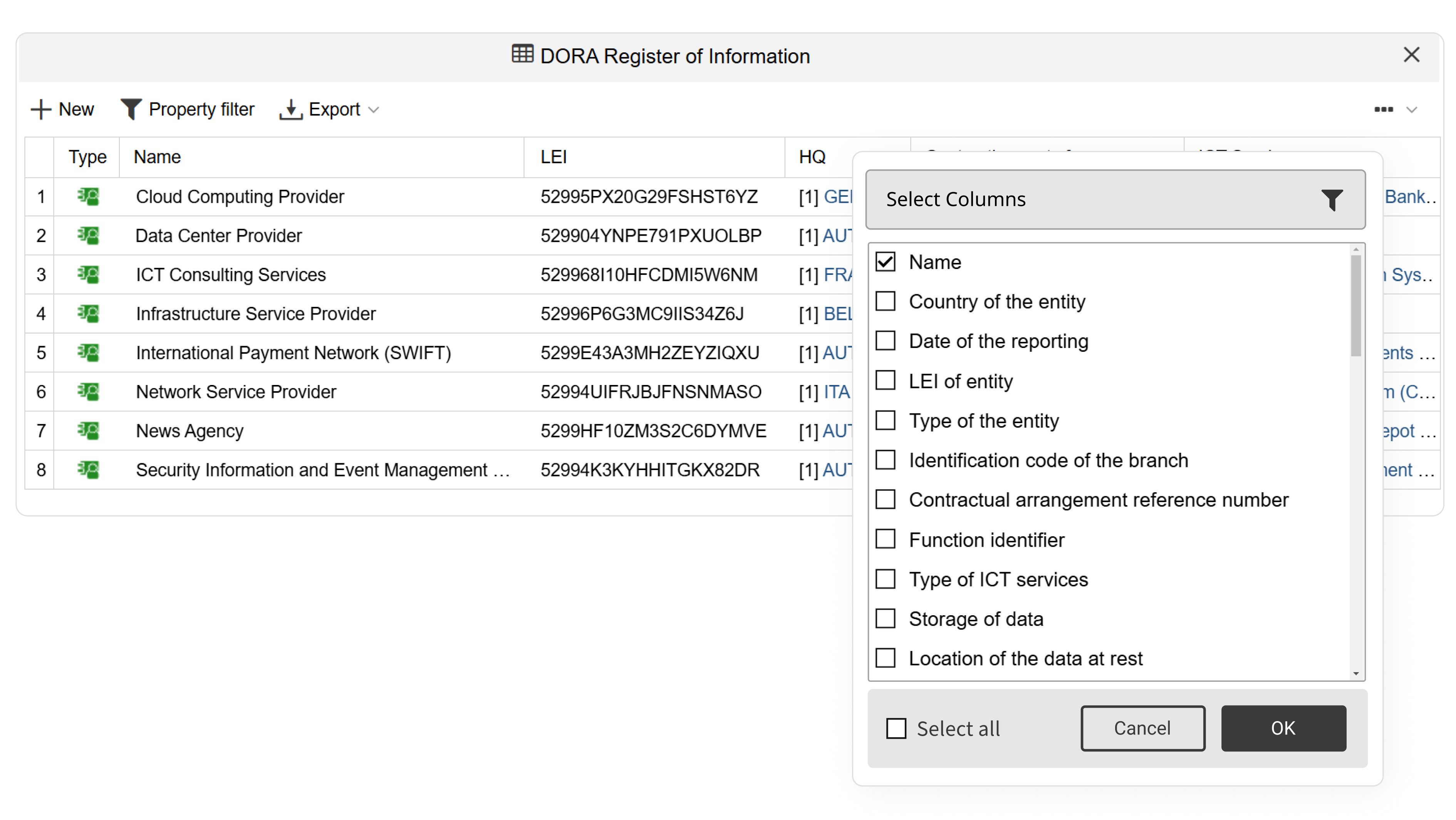 04 Register of Information – ENG Information Register
