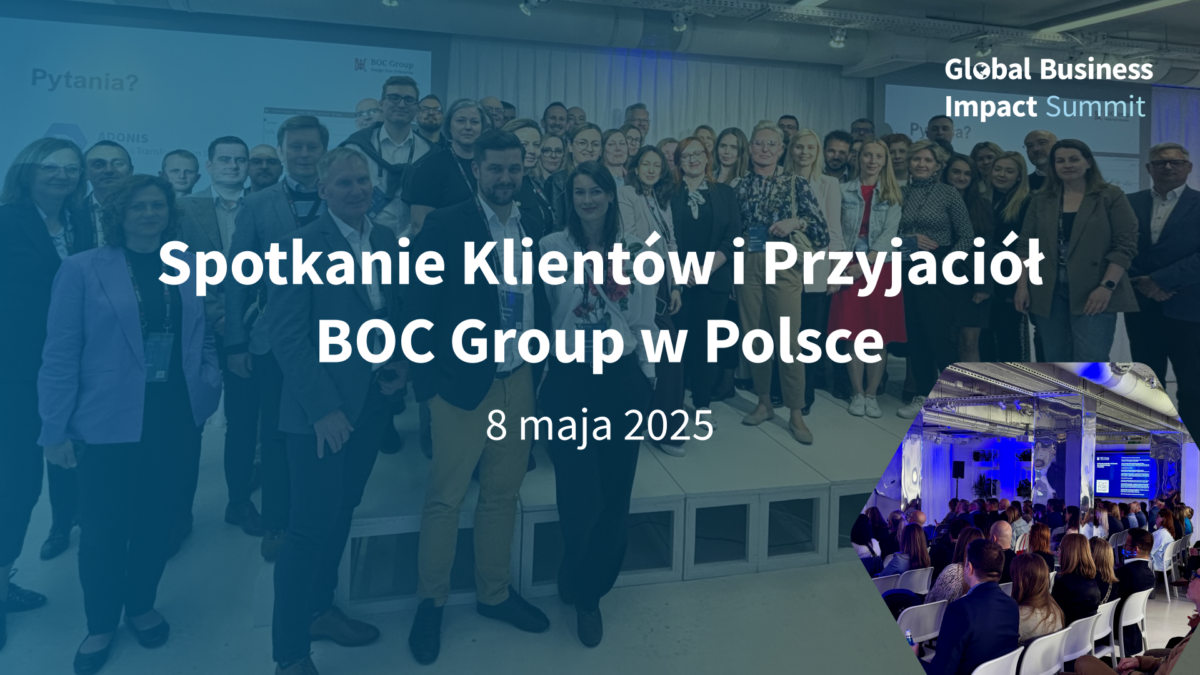 BOC Group: ADONIS, ADOIT i ADOGRC. Zwinna, dopasowana, inteligentna