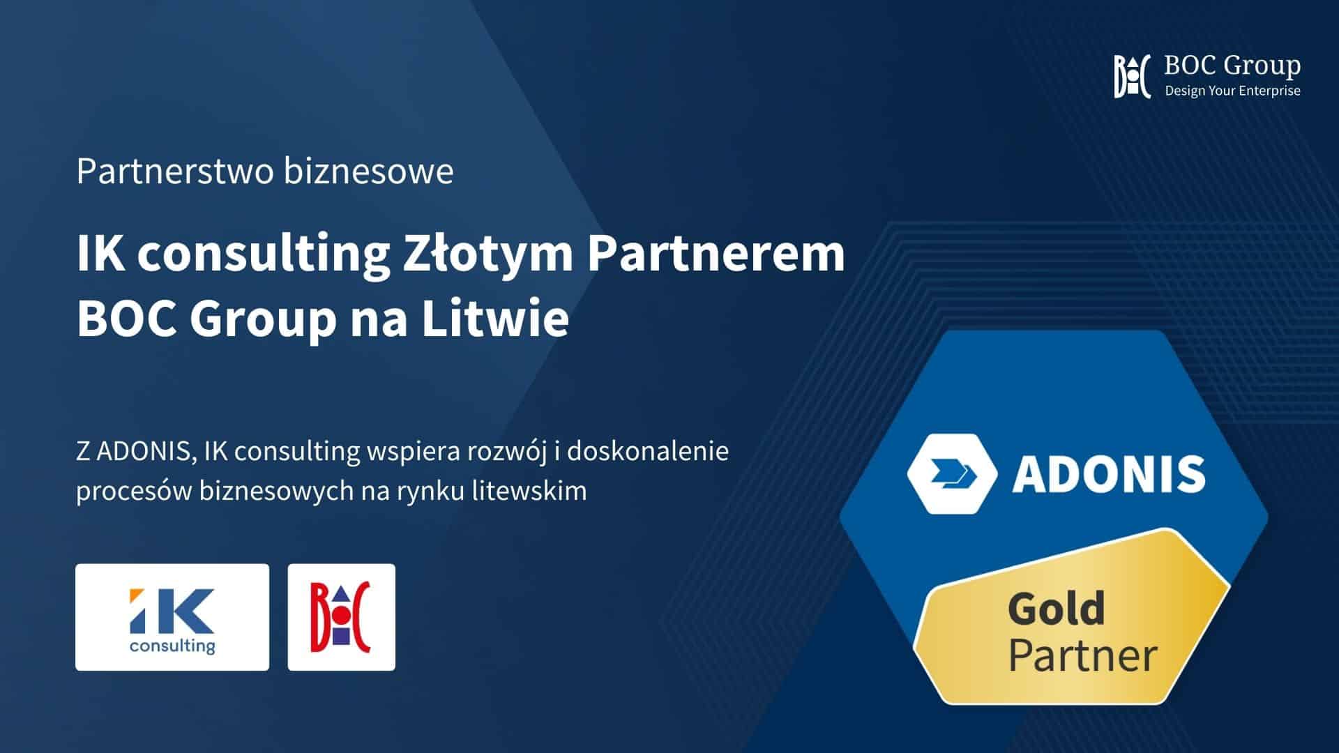 IK consulting Złotym Partnerem BOC Group na Litwie IK consulting Złotym Partnerem BOC Group na Litwie