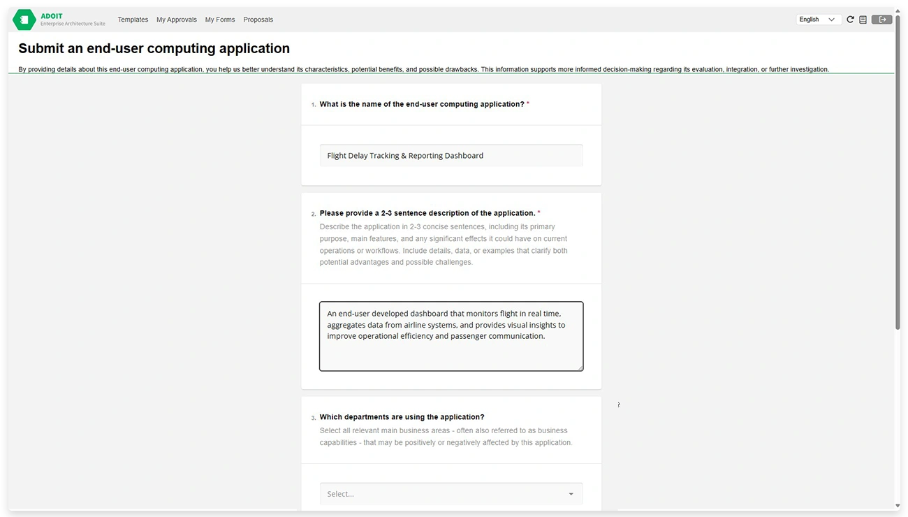 Register tools with ADOIT Forms