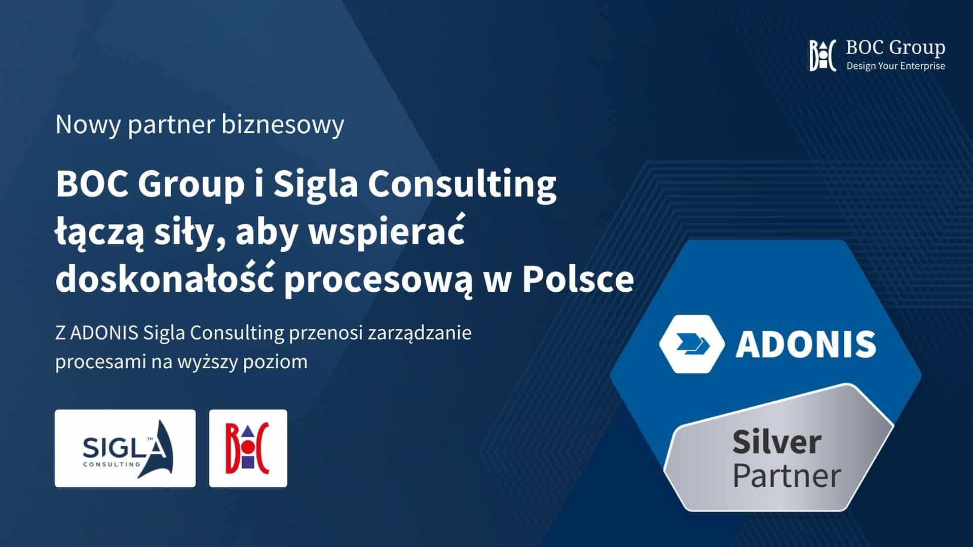 Sigla Consulting Srebrnym Partnerem BOC Group w Polsce Sigla Consulting Srebrnym Partnerem BOC Group w Polsce