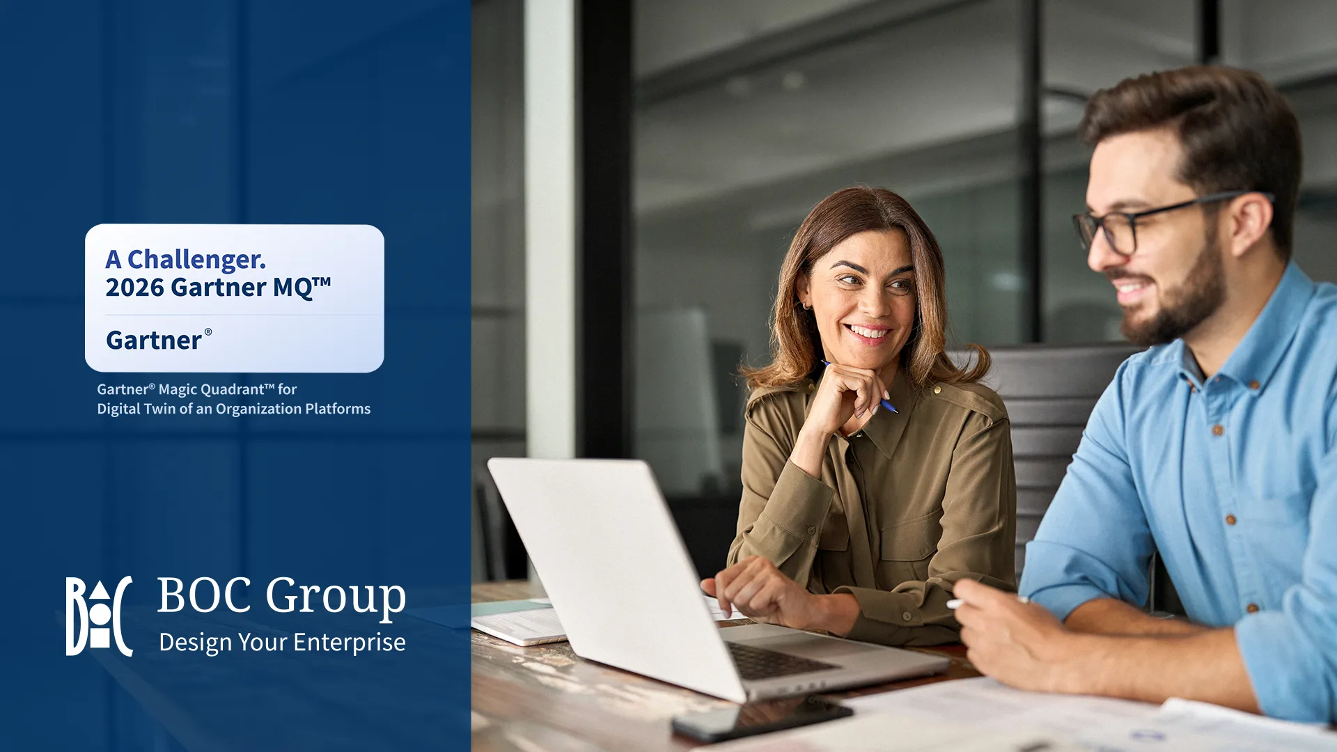 BOC Group – Challenger w Gartner® Magic Quadrant™ 2026 dla DTO