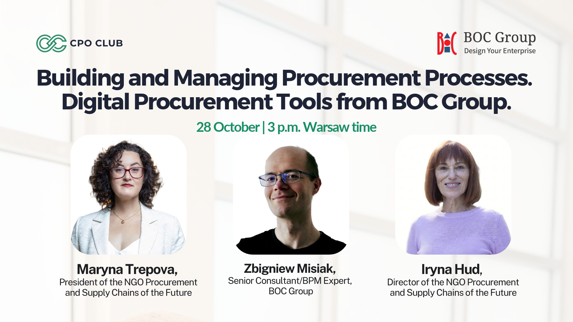 Building and Managing Procurement Processes. Digital Procurement Tools from BOC Group - IPSM 2026