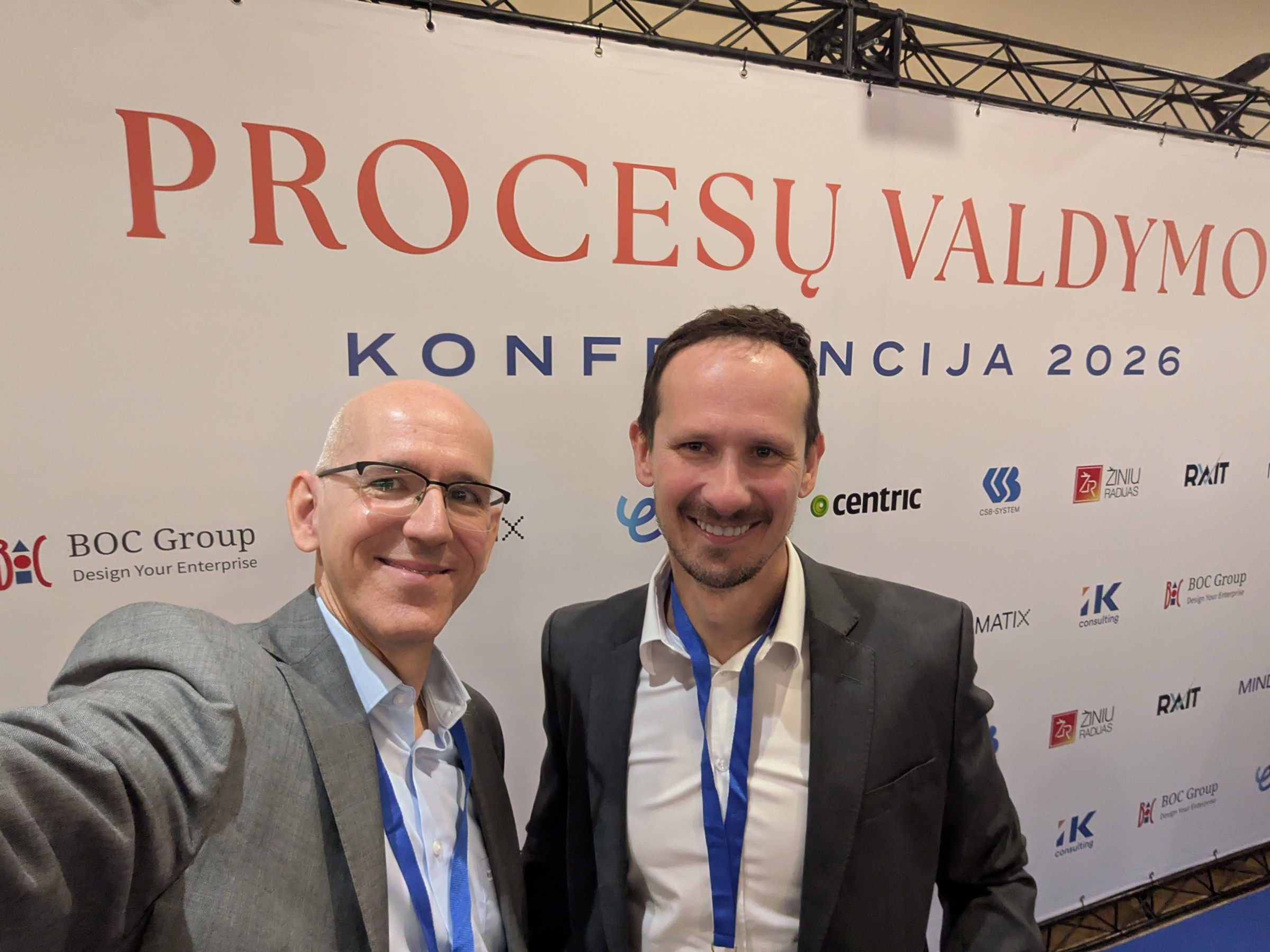 Harald Kühn and Michał Kossowski – BOC Group at the BPM Conference in Vilnius, 2026 Harald Kühn and Michał Kossowski – BOC Group at the BPM Conference in Vilnius, 2026